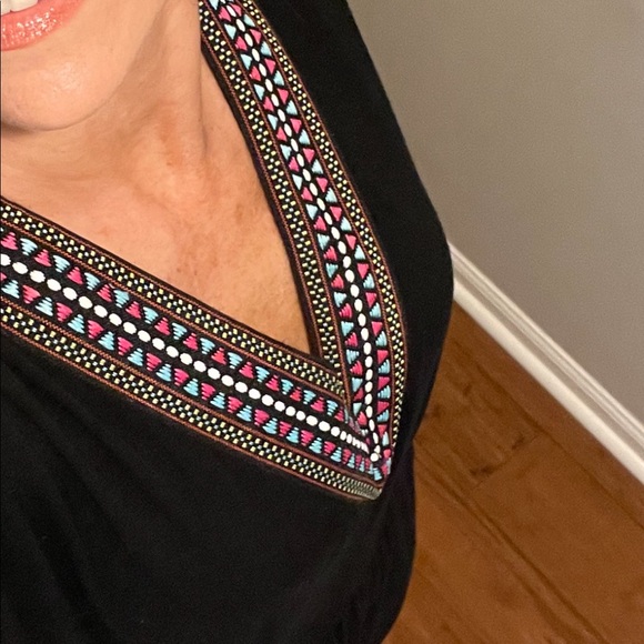 Boho Fiesta Embroidered Soft Jumpsuit/Romper - Picture 3 of 5